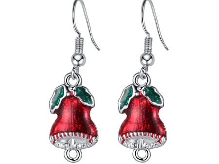 Silver-Plated Bell Drop Earrings Online Hot Sale