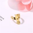 18K Gold-Plated Floral Pigeon Ear Cuff Supply