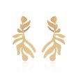 18K Gold-Plated Palm Frond Drop Earrings Online Hot Sale