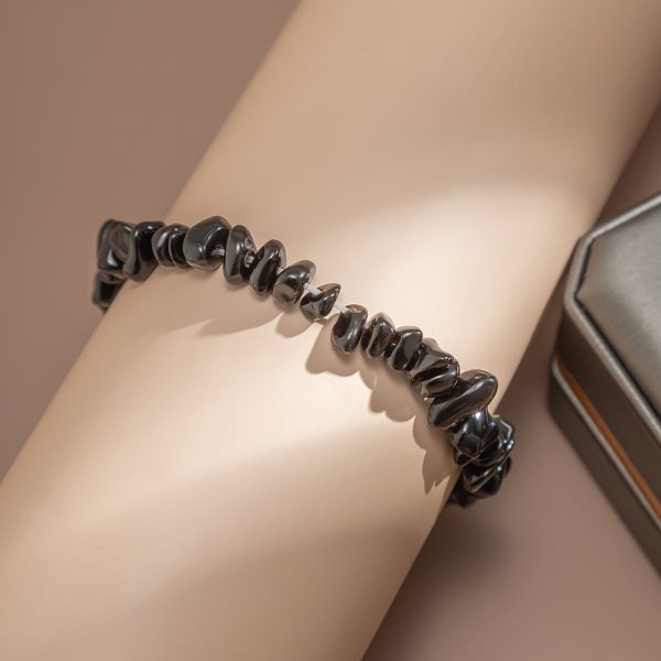 Black Resin Stretch Bracelet Online Hot Sale