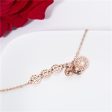 18K Rose Gold-Plated Coin & Bell Charm Anklet Cheap