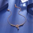 18K Rose Gold-Plated Coin Charm Bead Anklet Online now