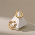 18K Gold-Plated Smooth Tube Huggie Earrings Fashion