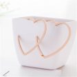 18K Rose Gold-Plated Heart Hoop Earrings Online Sale