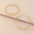 18K Gold-Plated Openwork Heart Hoop Earrings Online Sale