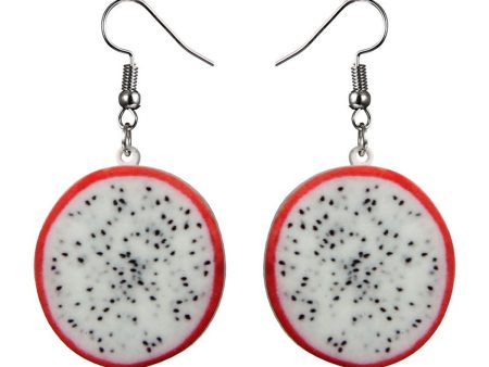 Acrylic & Silver-Plated Pitaya Drop Earrings Discount