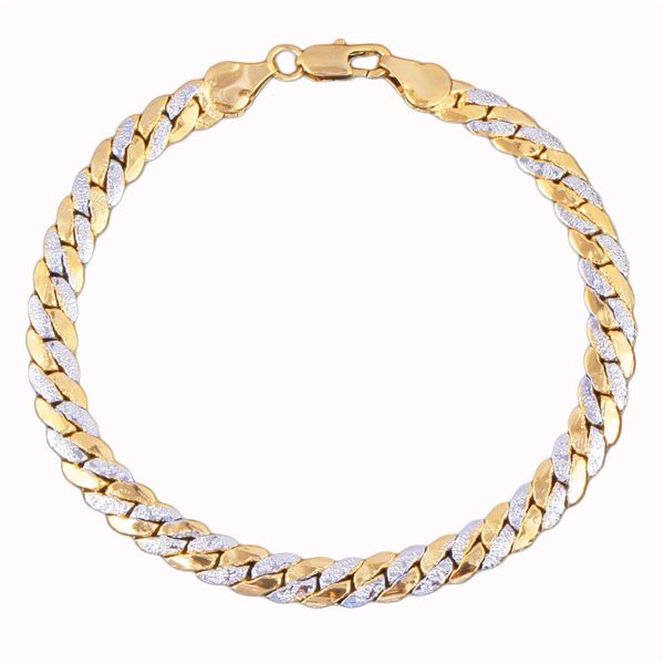 Two-Tone Figaro Bracelet Sale