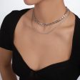 Silver-Plated Curb-Chain & Rope-Chain Layered Necklace Fashion