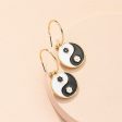 Black & White Yin & Yang Drop Earrings Sale