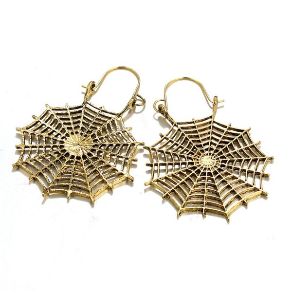 18K Gold-Plated Cobweb Drop Earrings Online