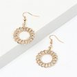 18K Gold-Plated Open Figaro Round Drop Earrings Hot on Sale