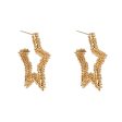 18K Gold-Plated Open Star Huggie Earrings Online now