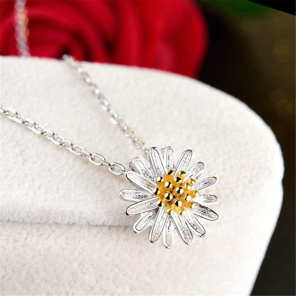 18K Gold-Plated & Sterling Silver Mum Pendant Necklace Sale