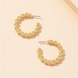 18K Gold-Plated Twine Hoop Earrings Online now