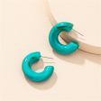 Teal & Green Swirl Chunky Hoop Earrings Online Hot Sale