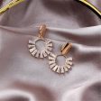 18K Gold-Plated & Crystal Circle Drop Earrings Online Hot Sale