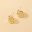 18K Gold-Plated Irregular Huggie Earrings Online Hot Sale