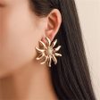 18K Gold-Plated Sunflower Stud Earrings Supply