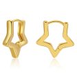 18K Gold-Plated Star Hoop Earrings Online