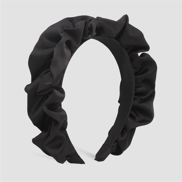 Black Ruffle Headband Cheap