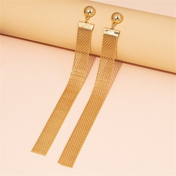 18K Gold-Plated Strand Drop Earrings Online Hot Sale