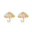 18K Gold-Plated Umbrella Stud Earrings on Sale