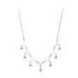 18K Rose Gold-Plated Letter V & Bead Necklace Hot on Sale