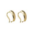 18K Gold-Plated Drop Huggie Earring Discount