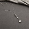 Silver-Plated Spoon Pendant Necklace Sale