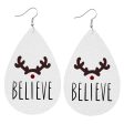 White Antler  Believe  Teardrop Earrings Online Sale