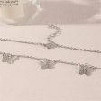 Silver-Plated Butterfly Station Necklace Online Hot Sale