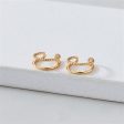 18K Gold-Plated Half Twine Layered Ear Cuffs Hot on Sale