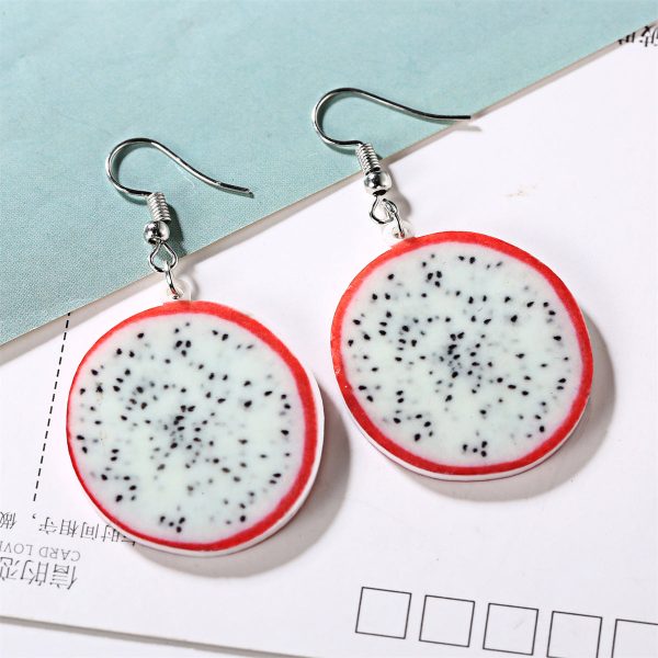 Acrylic & Silver-Plated Pitaya Drop Earrings Discount