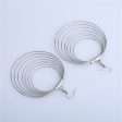 Silver-Plated Layered Hoop Drop Earring Hot on Sale