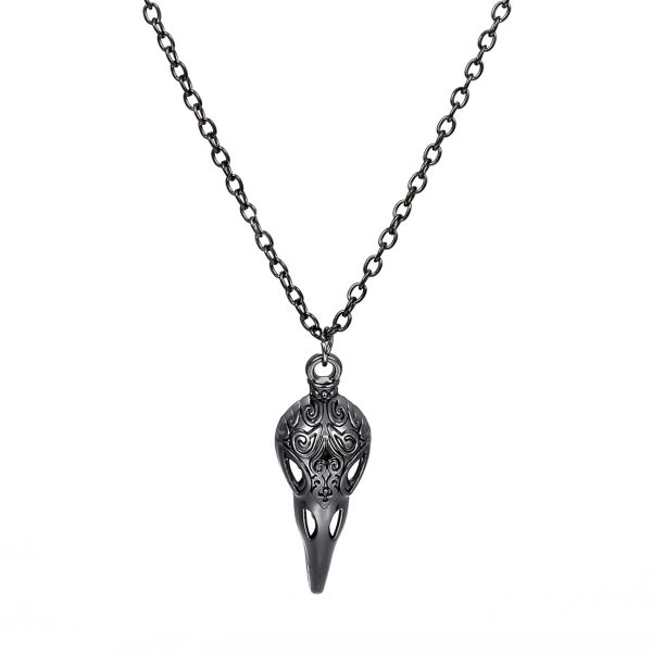 Black Crow Pendant Necklace Fashion