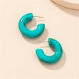 Teal & Green Swirl Chunky Hoop Earrings Online Hot Sale