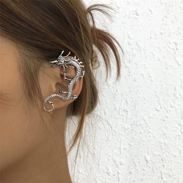 Silver-Plated Dragon Ear Cuff For Sale