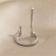 Silver-Plated Bar Open Ring Cheap