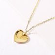 Blue Enamel & Cubic Zirconia 18K Gold-Plated Rainbow Heart Pendant Necklace For Cheap