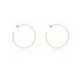 18K Rose Gold-Plated Hoop Earrings For Cheap