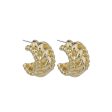 18K Gold-Plated Rope Twist Half-Hoop Earrings Sale