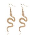 18K Gold-Plated Snake Drop Earrings Online Hot Sale