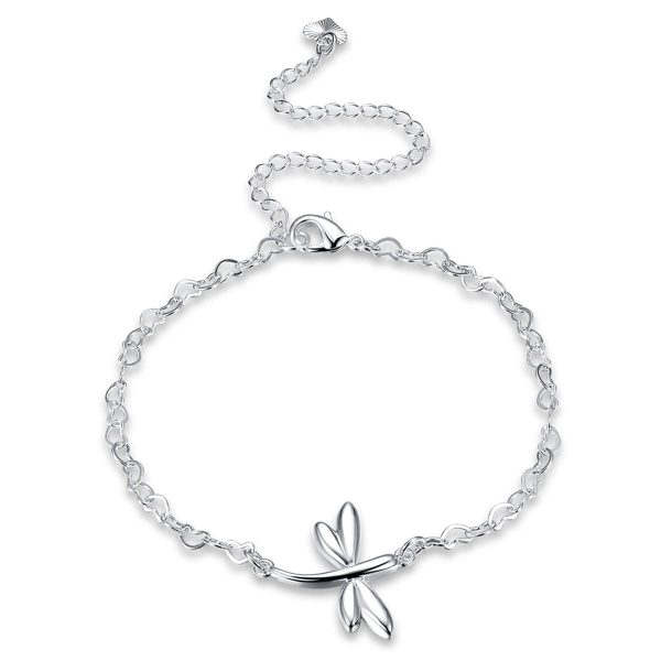 Silver-Plated Dragonfly Anklet Online Hot Sale