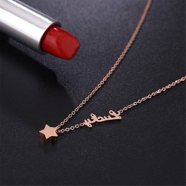 18K Rose Gold-Plated  Lucky  Star Pendant Necklace Hot on Sale