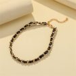 18K Gold-Plated & Black Polystyrene Cable Chain Choker Online Sale