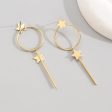 18K Gold-Plated Star Magic Wand Drop Earrings Discount