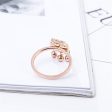 18K Rose Gold-Plated Lock Of Longevity Band Ring Online Sale