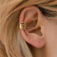 18K Gold-Plated Skeleton Hand Ear Cuff Online Sale