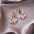 18K Gold-Plated & Crystal Circle Drop Earrings Online Hot Sale