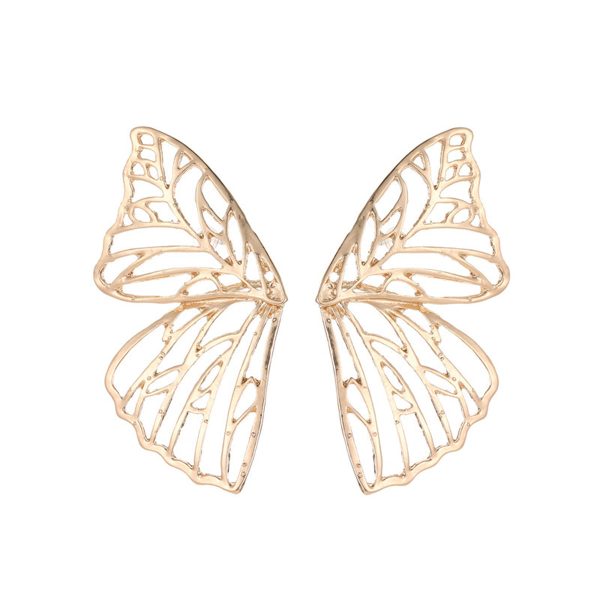 18K Gold-Plated Openwork Butterfly Wing Stud Earrings Online Hot Sale